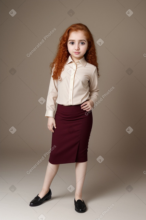 Qatari infant female with  ginger hair