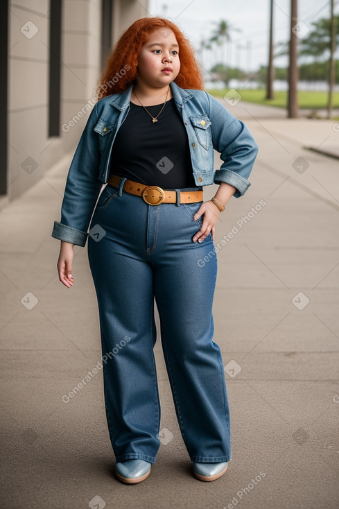 Panamanian infant girl with  ginger hair