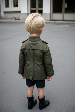 Vietnamese child boy with  blonde hair