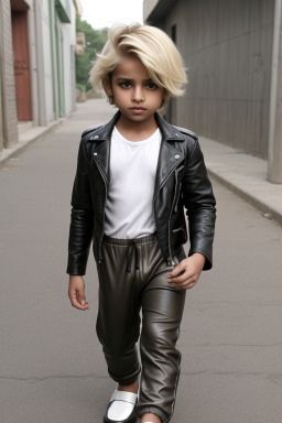 Pakistani child boy with  blonde hair