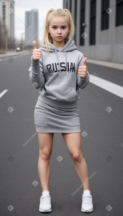 Russian infant girl with  blonde hair