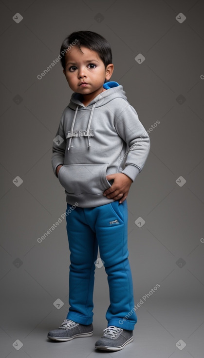 Bolivian infant boy with  gray hair