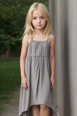 Macedonian child female with  blonde hair