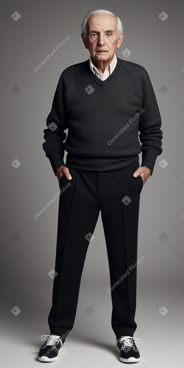 Spanish elderly male with  black hair