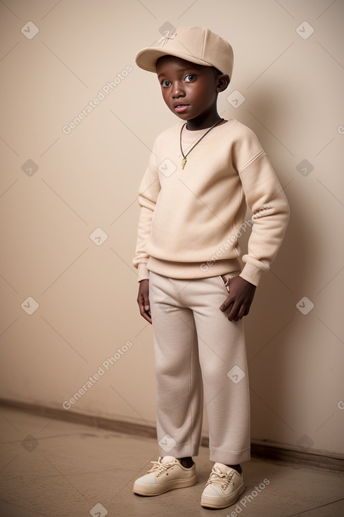 Senegalese child boy with  blonde hair