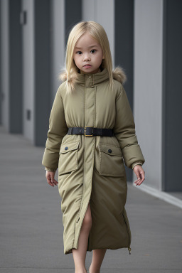 Chinese child female with  blonde hair