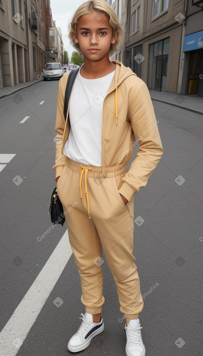 Teenager boy with  blonde hair