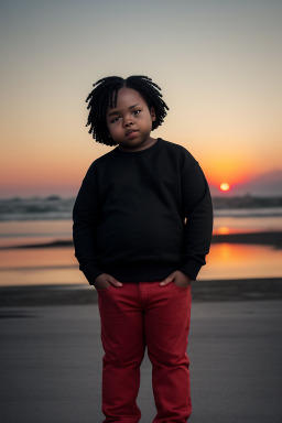 African child boy with  black hair