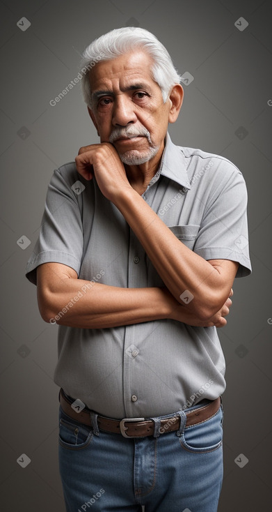 Venezuelan elderly male with  gray hair