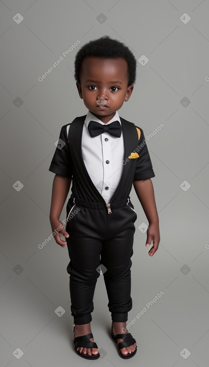 Tanzanian infant boy with  black hair