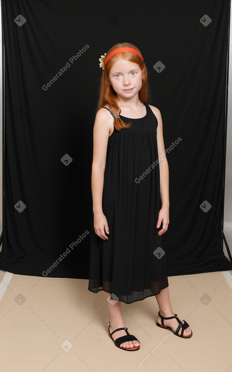 Costa rican child girl with  ginger hair