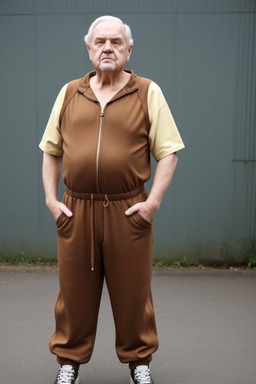 German elderly male with  brown hair