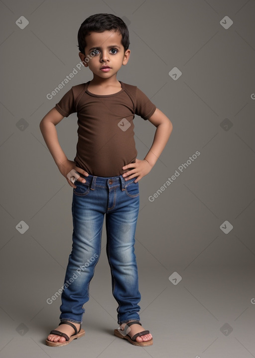 Yemeni infant boy with  brown hair