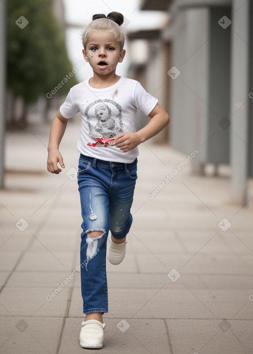 Portuguese infant boy with  white hair