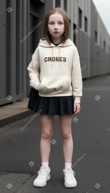 Child female with  brown hair