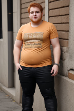 Uruguayan young adult male with  ginger hair