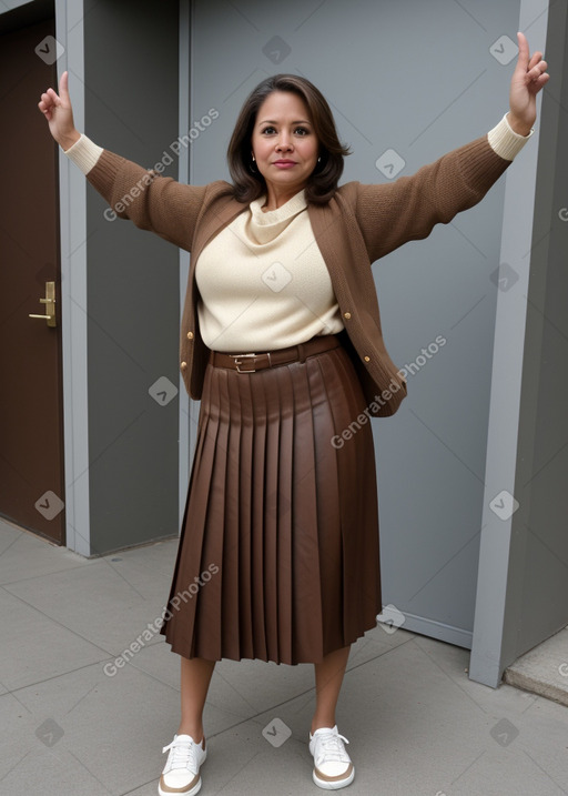 Panamanian middle-aged female with  brown hair