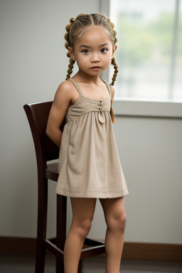 Indonesian infant girl with  blonde hair