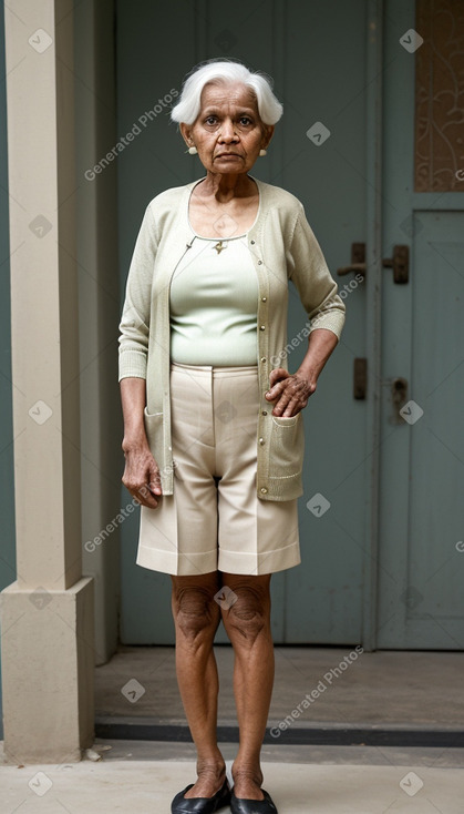 Bangladeshi elderly female with  white hair