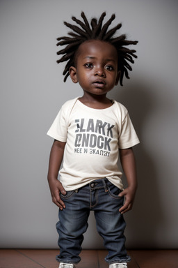 Sudanese infant boy with  gray hair