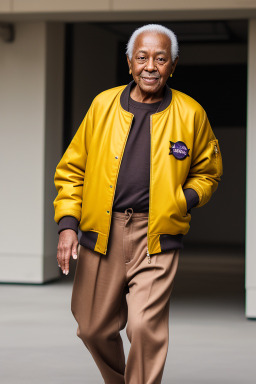 Elderly male with  brown hair