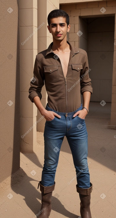 Jordanian adult male with  brown hair