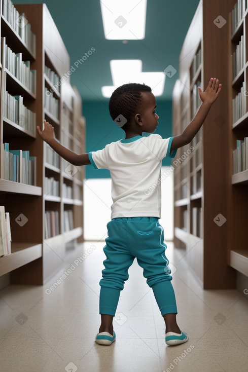 Sudanese infant boy with  white hair