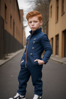 Hispanic child boy with  ginger hair