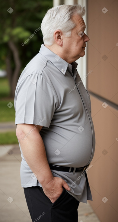 Danish elderly male with  gray hair