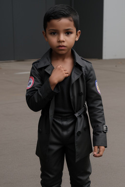 Panamanian child boy with  black hair