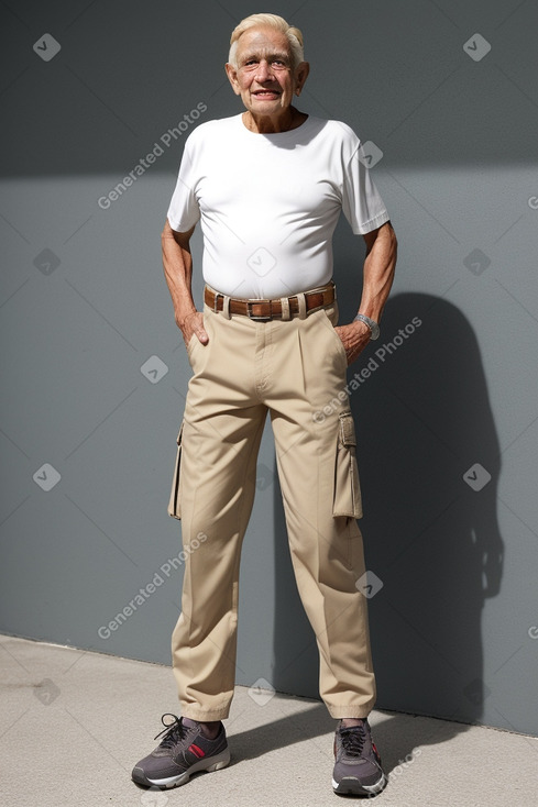 Puerto rican elderly male with  blonde hair