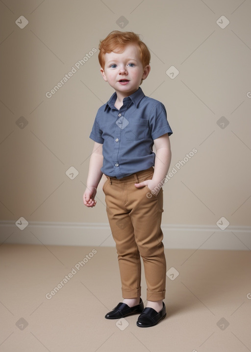 New zealand infant boy with  ginger hair