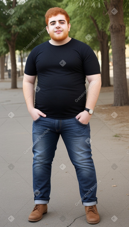 Iraqi young adult male with  ginger hair