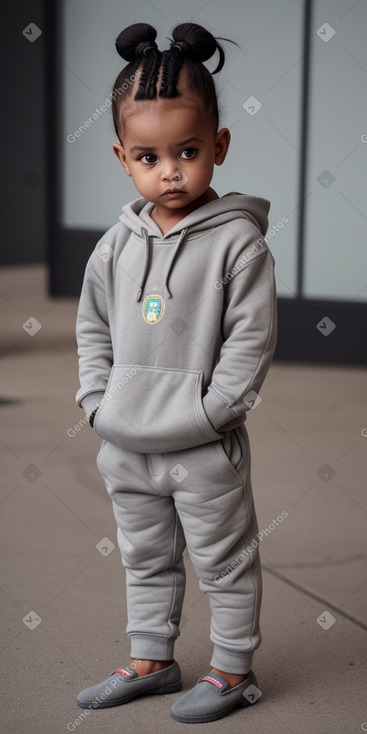 South african infant boy with  gray hair