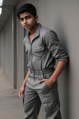 Bangladeshi teenager boy with  gray hair