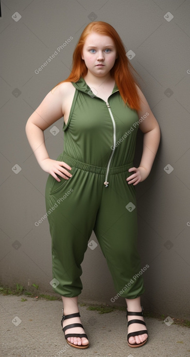 Lithuanian teenager girl with  ginger hair