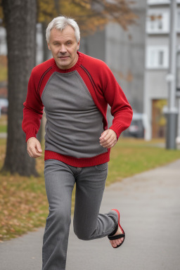 Estonian middle-aged male with  gray hair