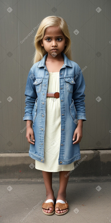 Bangladeshi child girl with  blonde hair