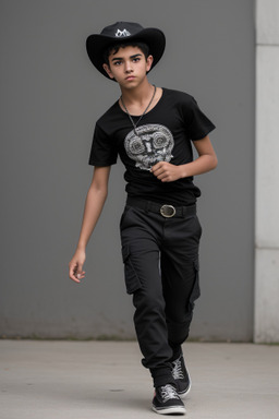 Guatemalan teenager boy with  black hair