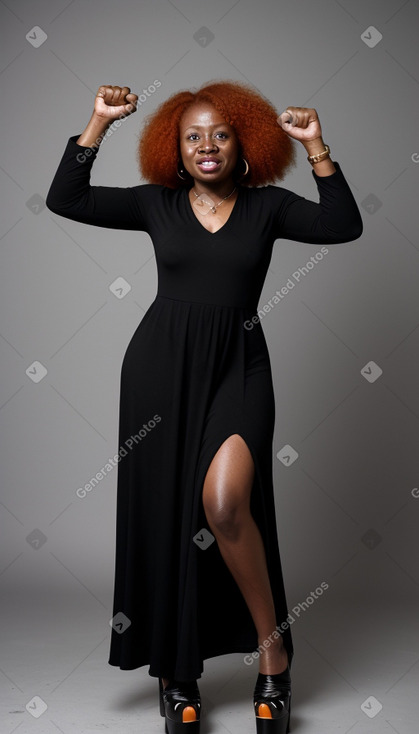 Ghanaian 45 years female with  ginger hair