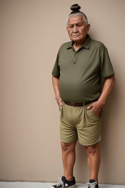 Uzbek elderly male with  brown hair