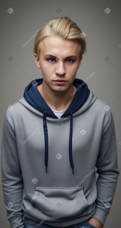 Belarusian adult male with  blonde hair