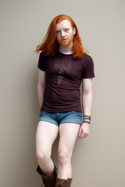 Greek adult non-binary with  ginger hair