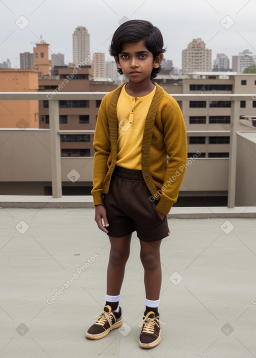 Sri lankan child boy with  brown hair