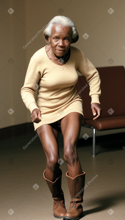 Zimbabwean elderly female with  brown hair