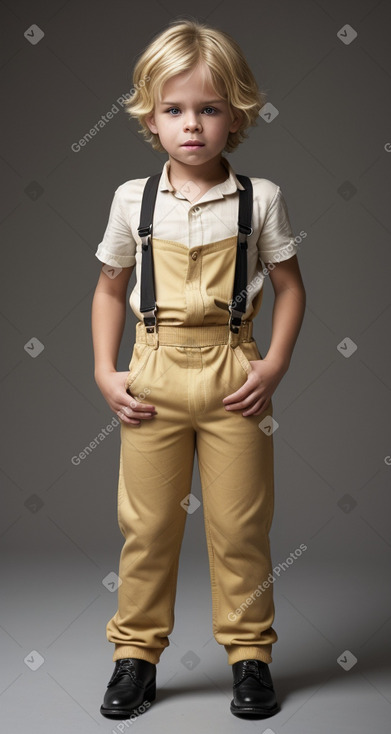 Spanish child boy with  blonde hair