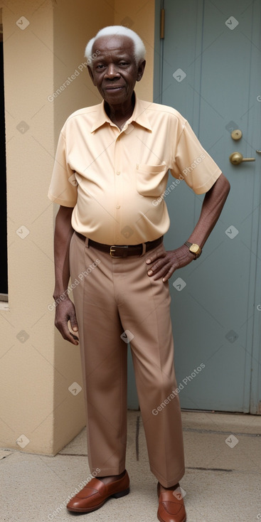 Togolese elderly male with  ginger hair