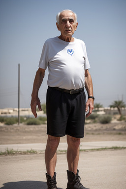 Israeli elderly male with  black hair