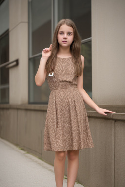 Austrian teenager girl with  brown hair