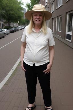 Dutch 45 years non-binary with  blonde hair